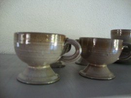 Kop en schotels - vintage - keramiek - VERKOCHT