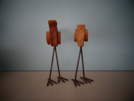 Set van 2 - houten vogels