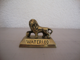 Koperen beeldje - De leeuw van Waterloo - VERKOCHT