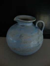 Keramiek - kan - kruik - blauw/grijs - VERKOCHT