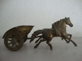 Koperen paard en wagen - VERKOCHT