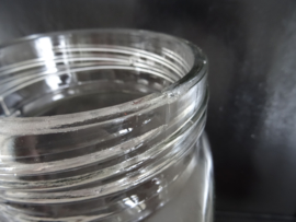 Vintage voorraadpot - glas - bakeliet deksel - VERKOCHT