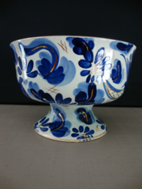 Kastkom blauw/wit/goud - VERKOCHT