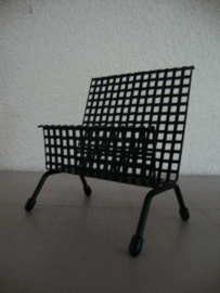 Vintage postvakje - zwart - VERKOCHT