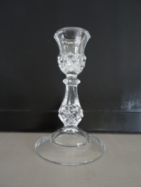 Vintage glazen kandelaar - VERKOCHT