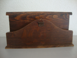 Houten kistje wandkistje - VERKOCHT