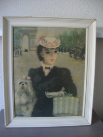 Vintage prent Huldah - Parijs - VERKOCHT