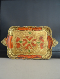 Vintage dienblad Italiaans - klein model - VERKOCHT