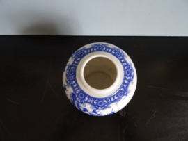 Gemberpotje - blauw/wit - VERKOCHT