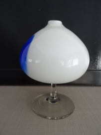 Glazen set - blauw/wit - VERKOCHT