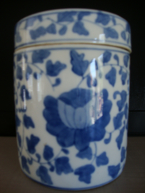 Chinese pot dekselpot - blauw wit - VERKOCHT