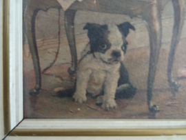 Vintage schilderijtje ballet - brocante - VERKOCHT