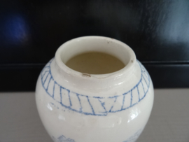 Oud gemberpotje - blauw/wit -  VERKOCHT