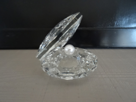 Schelp met parel - kristal - VERKOCHT
