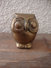Koperen uiltje - vintage - VERKOCHT