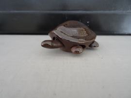 Beeldje schildpad - bruin