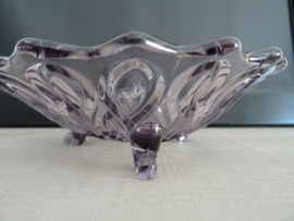 Vintage schaaltje - paars - glas - VERKOCHT