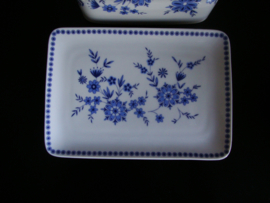 Botervloot- blauw wit - bloemetjes - Bavaria - W.Germany - VERKOCHT