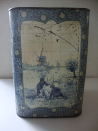 Oude trommel Delfts blauw - VERKOCHT