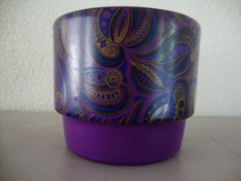 Vintage bloempot Adco - paars - VERKOCHT
