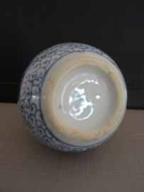 Chinees vaasje - blauw/wit - VERKOCHT