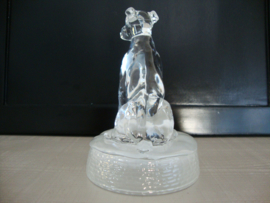 Beeldje glas hond - VERKOCHT
