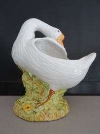 Bloempotje gans -  vintage - VERKOCHT