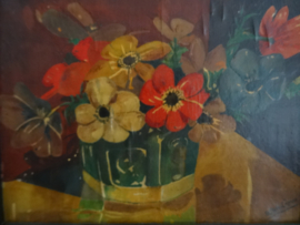 Schilderij vintage - bloemen - VERKOCHT