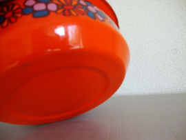 Vintage emaille schaaltjes - Brabantia - oranje - VERKOCHT