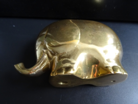 Beeldje olifant - koper/messing - VERKOCHT