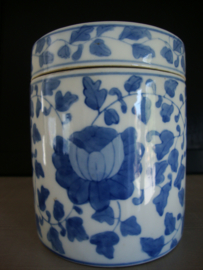 Chinese pot dekselpot - blauw wit - VERKOCHT