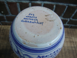 Vaas Goedewaagen Gouda Holland - Blauw/wit - VERKOCHT