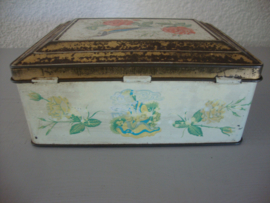 Oud blik trommel vogel - Niemeyer - VERKOCHT