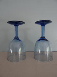 Glas blauw - VERKOCHT
