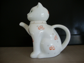 Vintage theepotje poes - kat - Chinees - VERKOCHT
