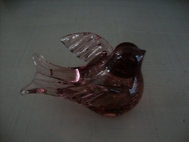 Glazen vogeltje -  VERKOCHT