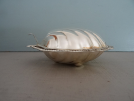 Schaaltje - schelp - zilverkleurig - VERKOCHT