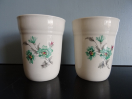 Mok - mokken - bloemetjes - brocante - VERKOCHT