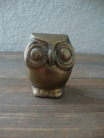 Koperen uiltje - vintage - VERKOCHT
