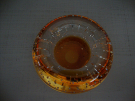 Waxinelicht - glas met bubbels - VERKOCHT