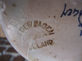 Vaas Goedewaagen Gouda Holland - Blauw/wit - VERKOCHT