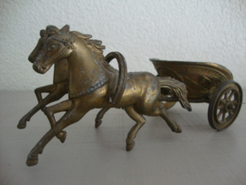 Koperen paard en wagen - VERKOCHT