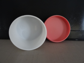Vintage kunststof doosje - roos - VERKOCHT