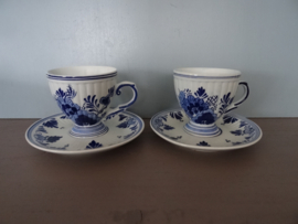 Kop en schotel Delfts blauw - Set van 2 - VERKOCHT