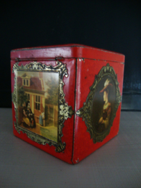 Oud blikje / trommel - afbeelding schilderijen Rembrandt e.a - VERKOCHT