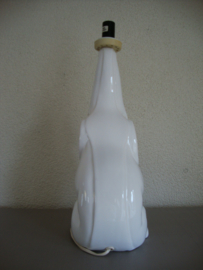 Vintage lamp olifant - wit aardewerk - VERKOCHT