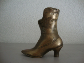 Koper of messing schoentje - asbak - vintage - VERKOCHT