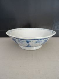 Oud schaaltje - blauw/wit - VERKOCHT
