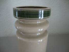 Vaas Flora Gouda Holland - groen beige - VERKOCHT