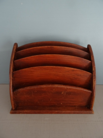 Vintage houten postbakje - VERKOCHT